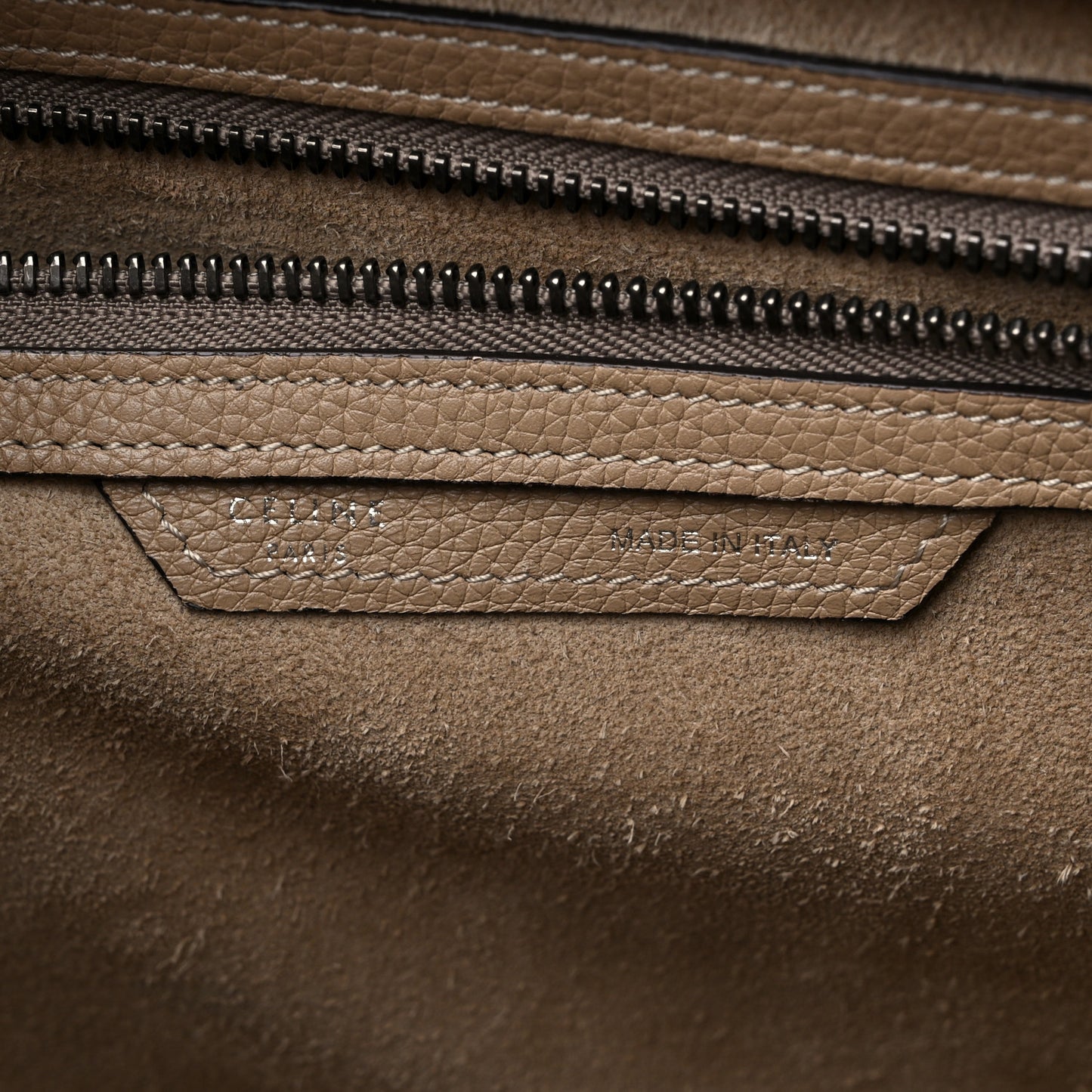Drummed Calfskin Mini Luggage Dune