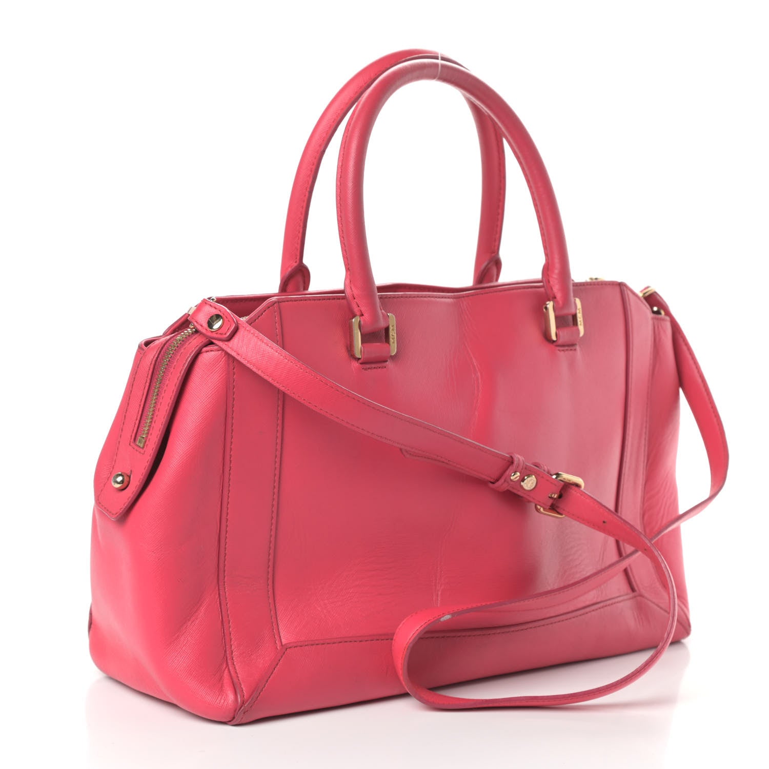 MCM Saffiano Nuovo Tote Pink 3 of 10