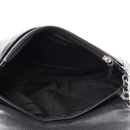 Chanel Caviar Half Moon Wallet On Chain WOC Black 5 of 11
