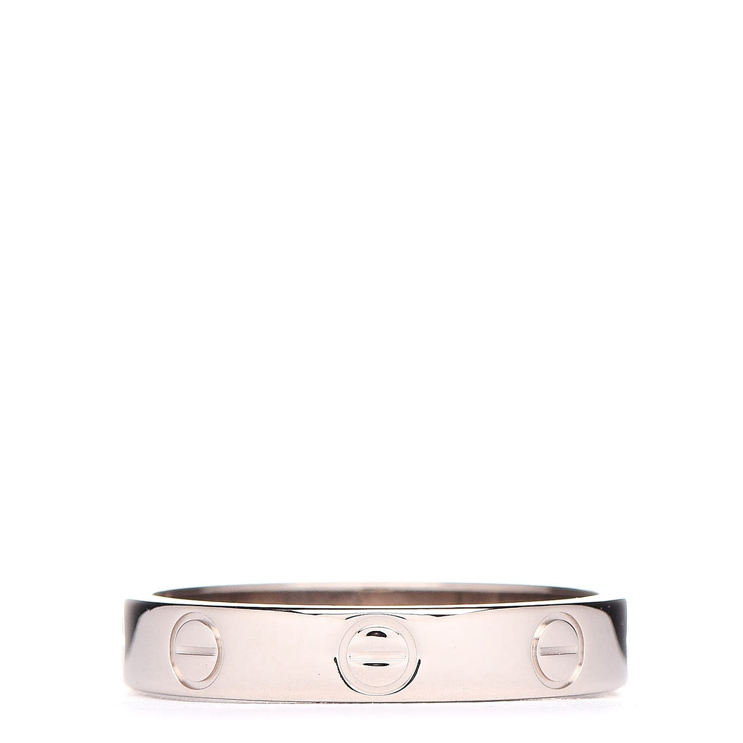 18K White Gold 3.5mm LOVE Wedding Band Ring 54 6.75