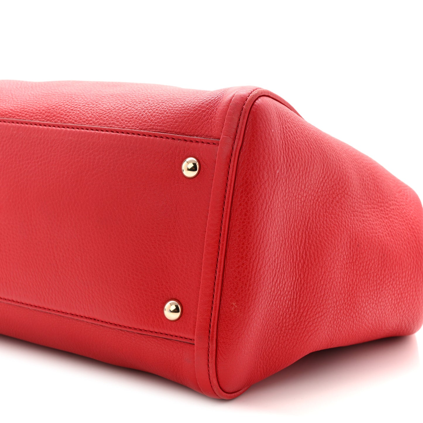 Pebbled Calfskin Medium Soho Shoulder Bag Tabasco Red