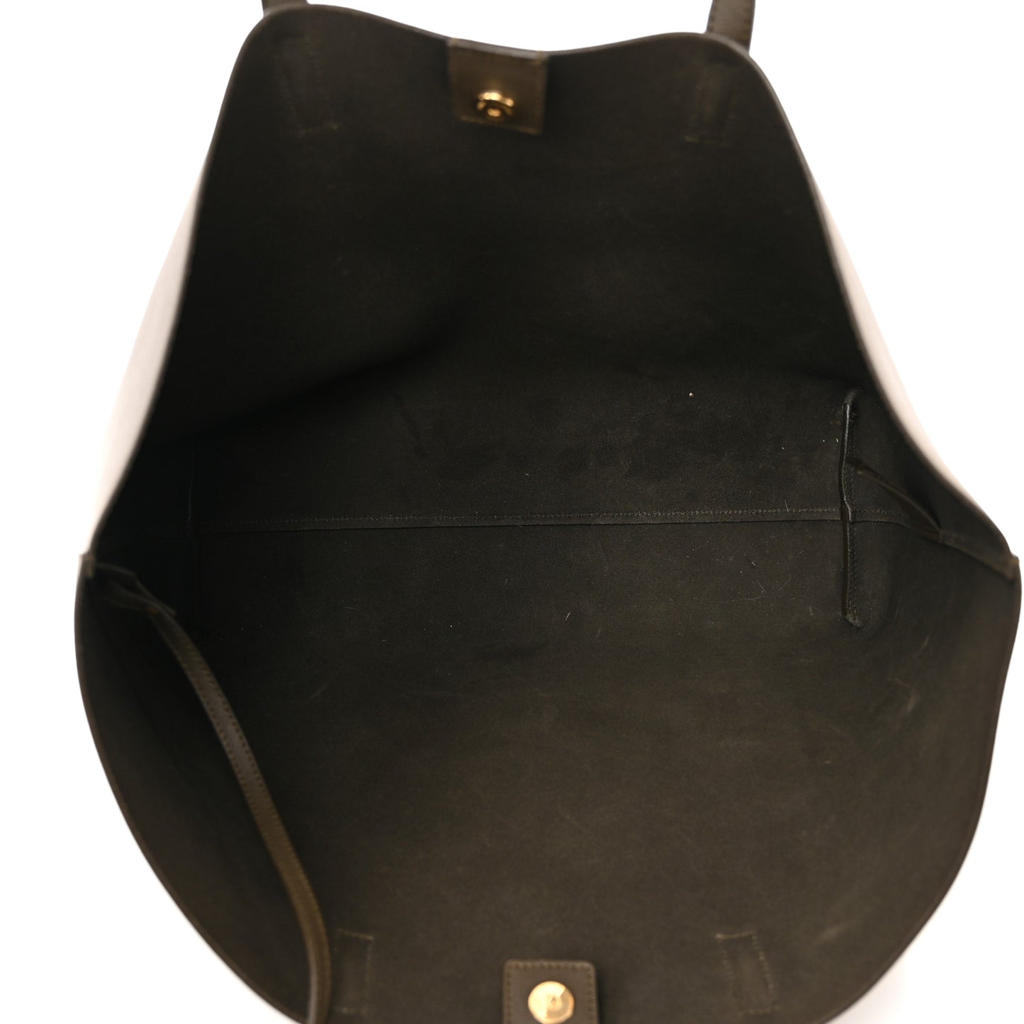 Calfskin Large Shopping Tote Dark Green