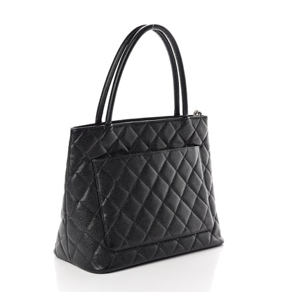Chanel Caviar Quilted Medallion Tote Black 2 of 9