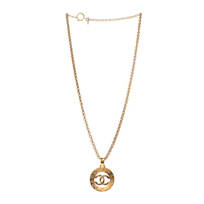 Chanel CC Chain Pendant Long Necklace Gold 3 of 4