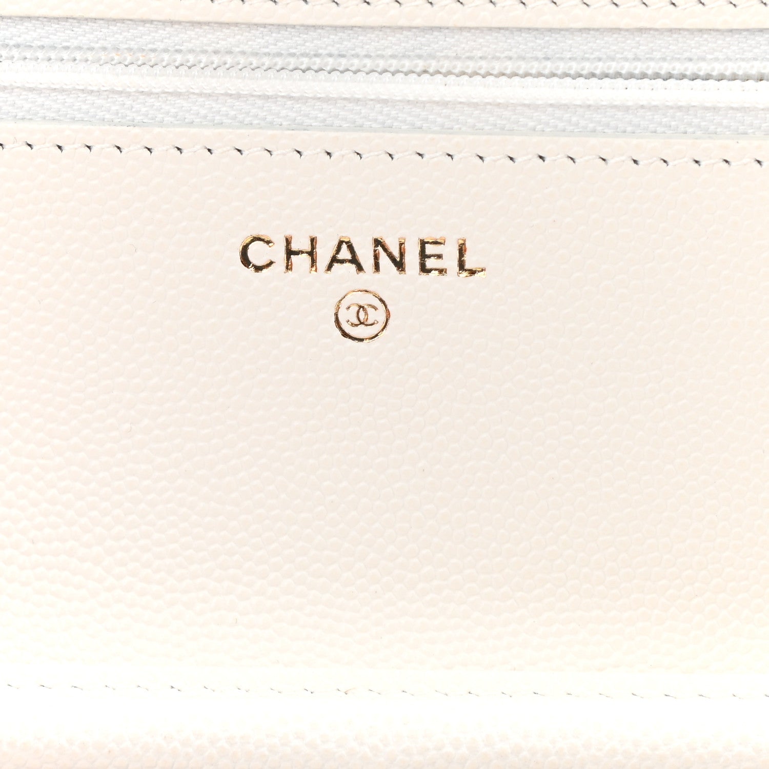 Chanel Caviar Quilted Wallet On Chain WOC White 5 of 11
