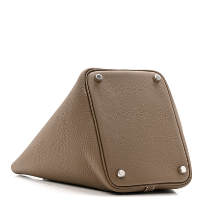 Hermes Taurillon Clemence Picotin Lock 18 PM Etoupe 3 of 10