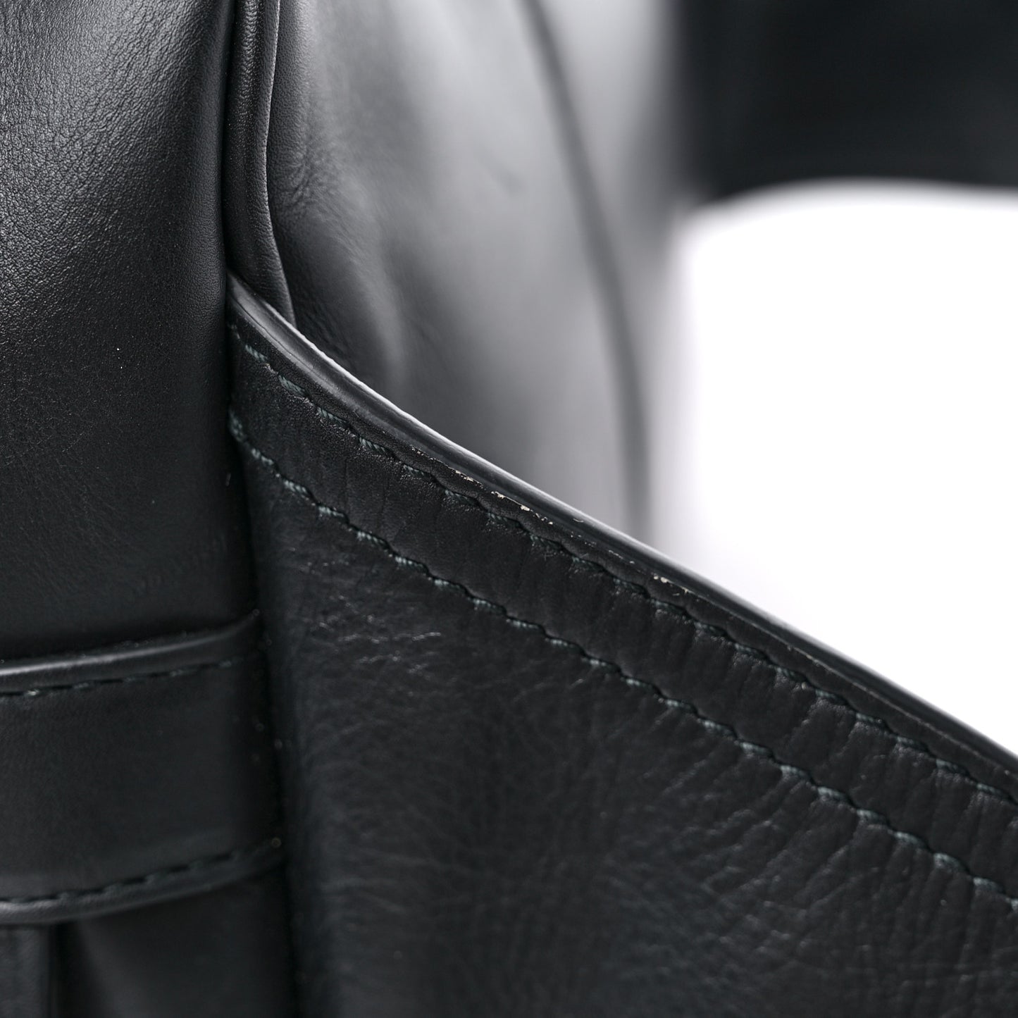 Perforated Calfskin Leggero Intrecciato Belt Bag Black