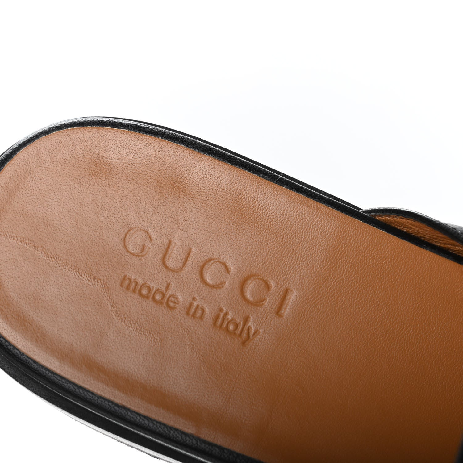 Gucci Goatskin Web GG Mens Princetown Slippers 9 Black 7 of 9