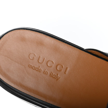 Gucci Goatskin Web GG Mens Princetown Slippers 9 Black 7 of 9