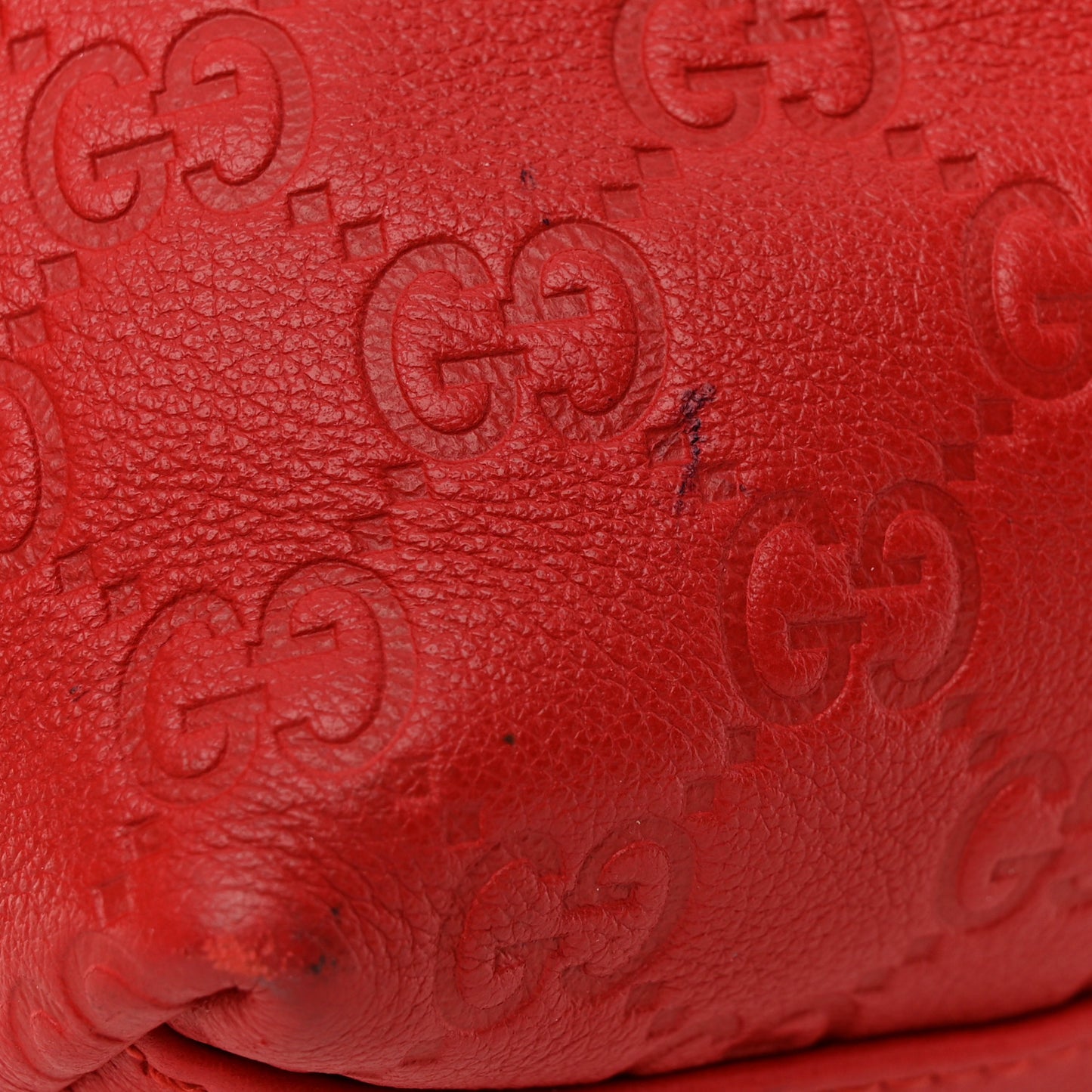 Guccissima Small Joy Tote Red