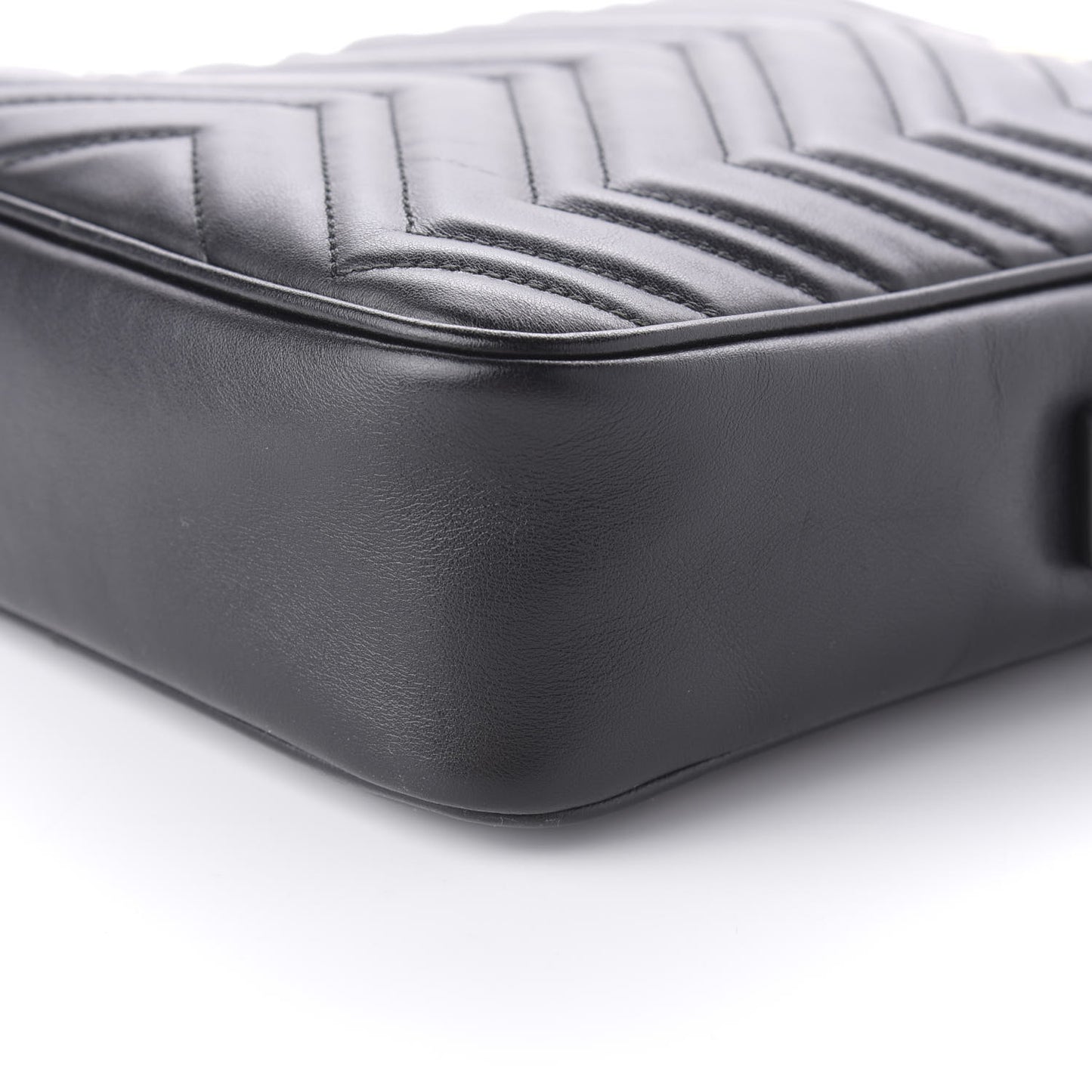 Calfskin Matelasse GG Marmont Travel Bag Black