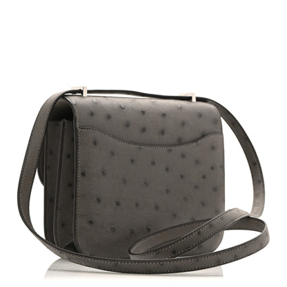Hermes Ostrich Constance 18 Gris Meyer 4 of 11