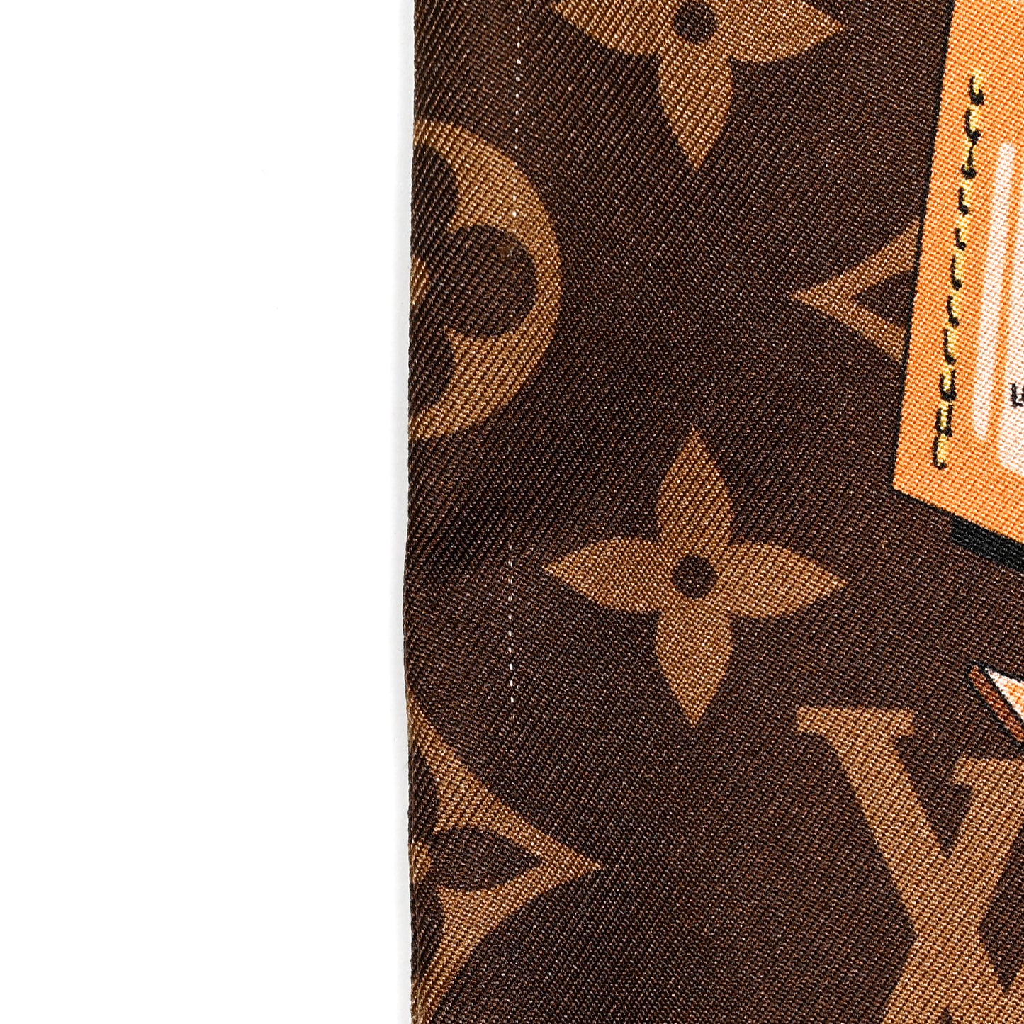 Silk Monogram Confidential Bandeau Brown
