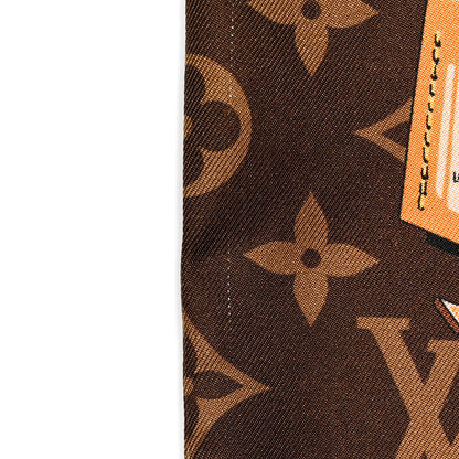 Louis Vuitton Silk Monogram Confidential Bandeau Brown 5 of 6