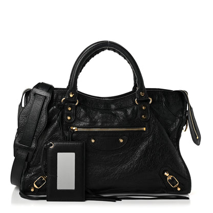 Balenciaga Agneau Classic Gold Hardware City Black 3 of 12