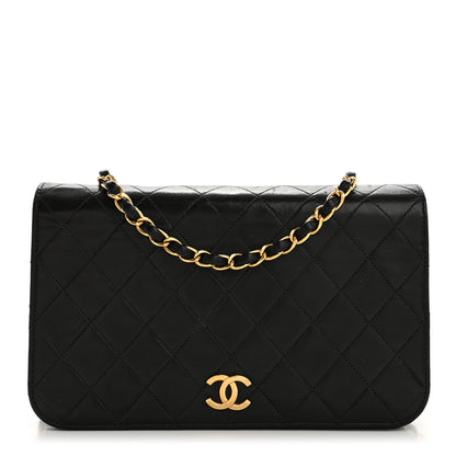 Chanel Lambskin Quilted Small Single Flap Black 1 of 11