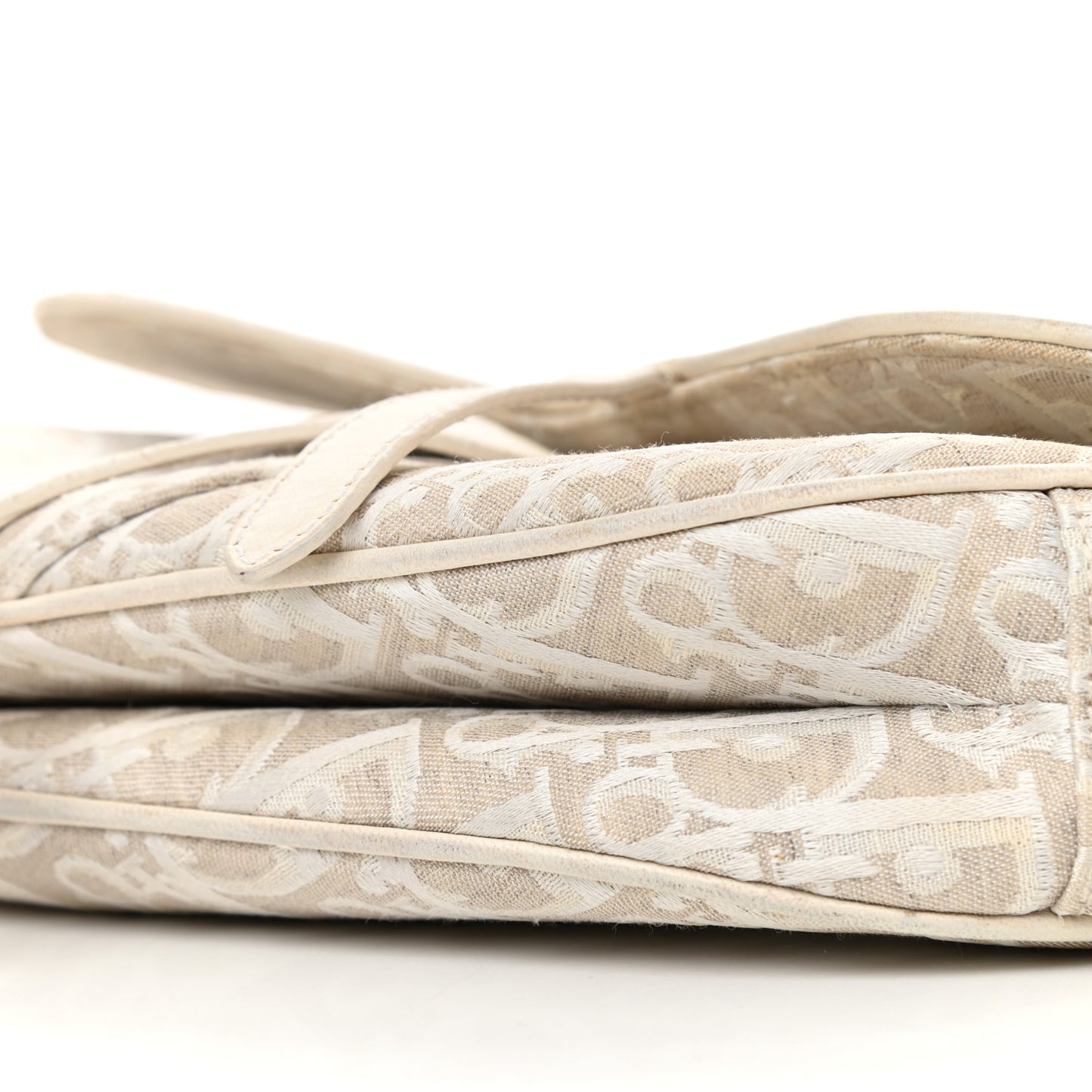 Monogram Saddle Bag White