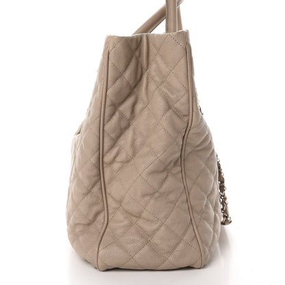 Chanel Caviar Quilted Large Shiva Tote Beige 14 of 15