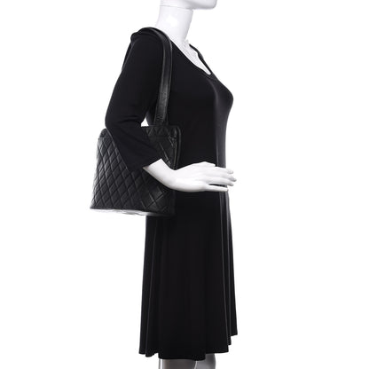 Chanel Caviar CC Shoulder Bag Black 2 of 11