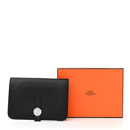 Hermes Togo Dogon Compact Wallet Black 13 of 13