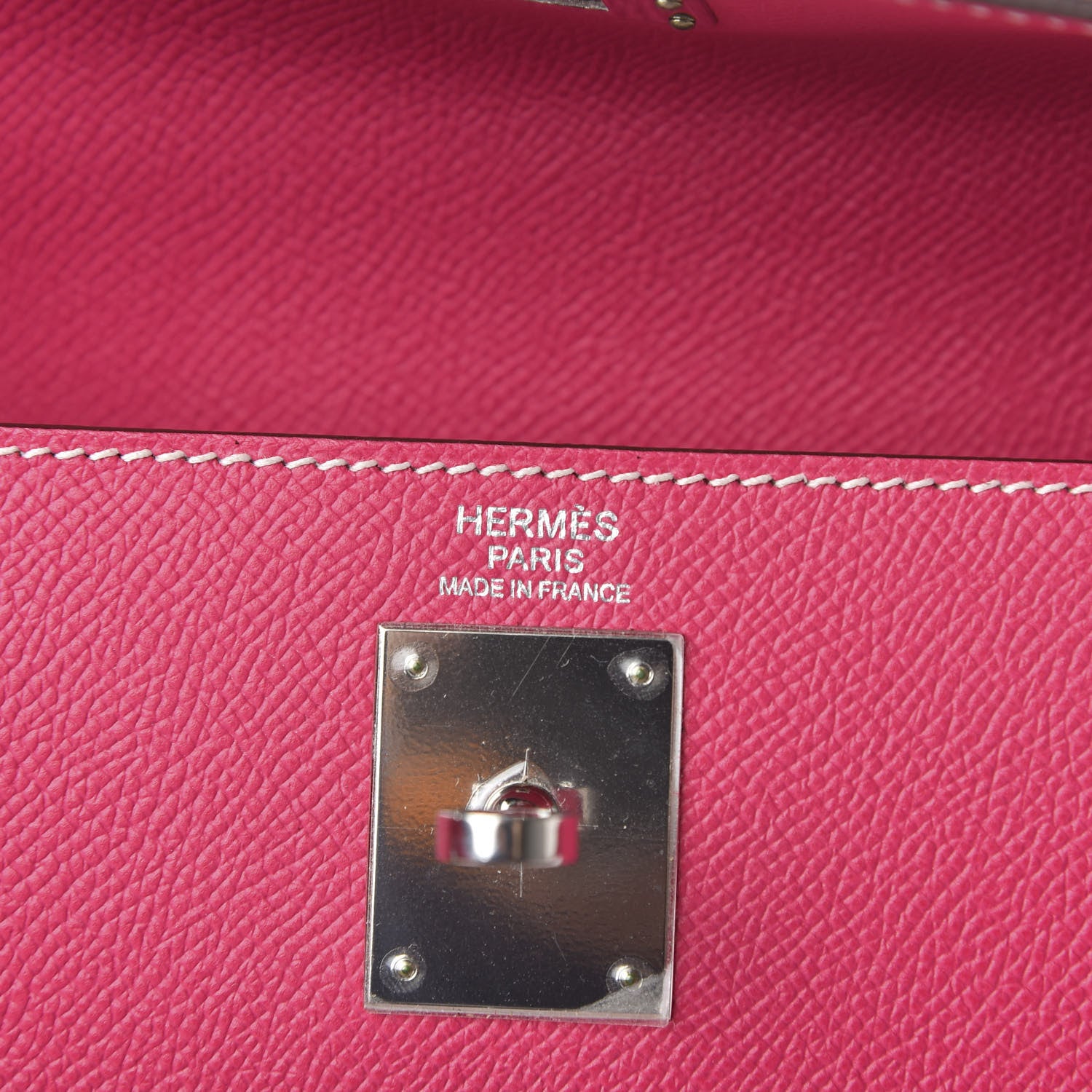 Hermes Epsom Kelly Sellier 32 Rose Tyrien 8 of 10
