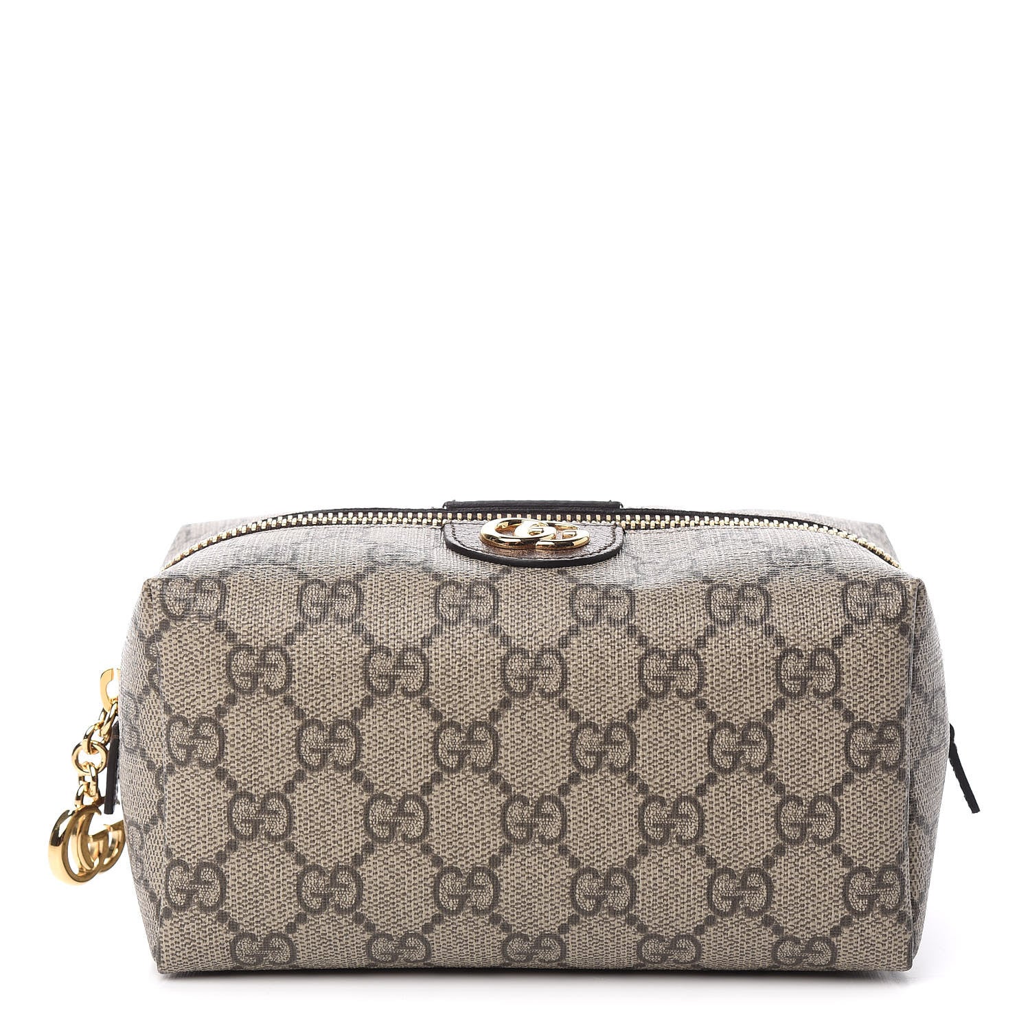 Gucci Soft GG Supreme Monogram Calfskin Medium Ophidia Cosmetic Case Beige Ebony New Acero 1 of 10