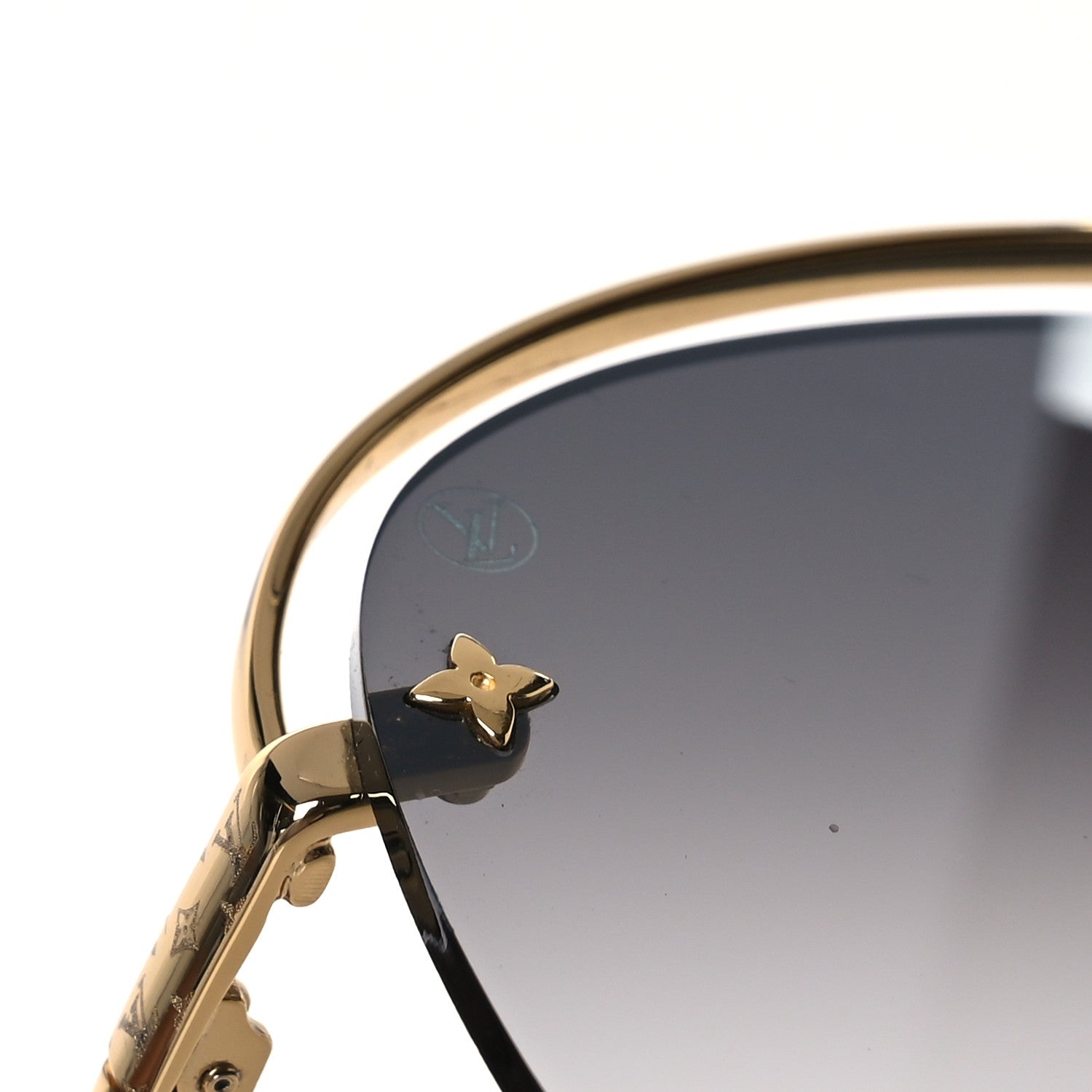 Louis Vuitton Grease Mask Sunglasses Z1045W Gold 7 of 8