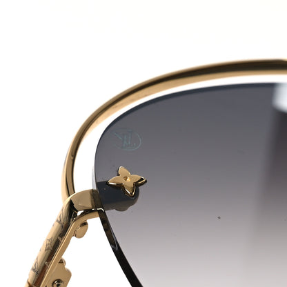 Louis Vuitton Grease Mask Sunglasses Z1045W Gold 7 of 8