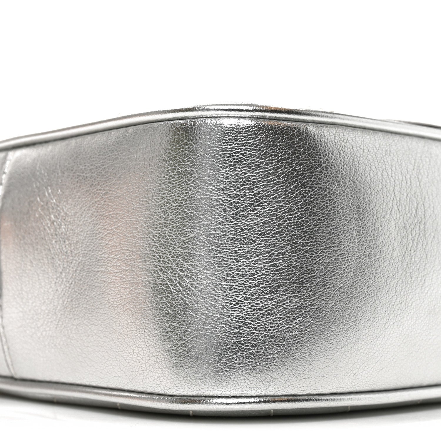 Gucci Metallic Sakai Be Green Calfskin Diagonal Stitched Small Blondie Shoulder Bag Silver 9 of 11