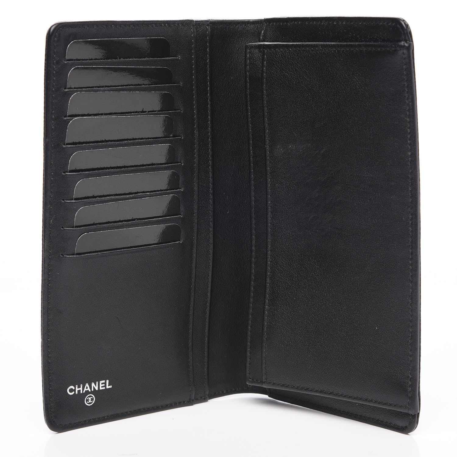 Chanel Caviar Timeless CC Yen Wallet Black 5 of 13