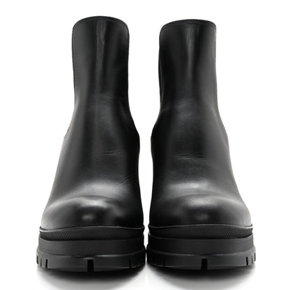 Prada Vitello Montana Lug Sole Chelsea 55mm Boots 40.5 Black 2 of 9