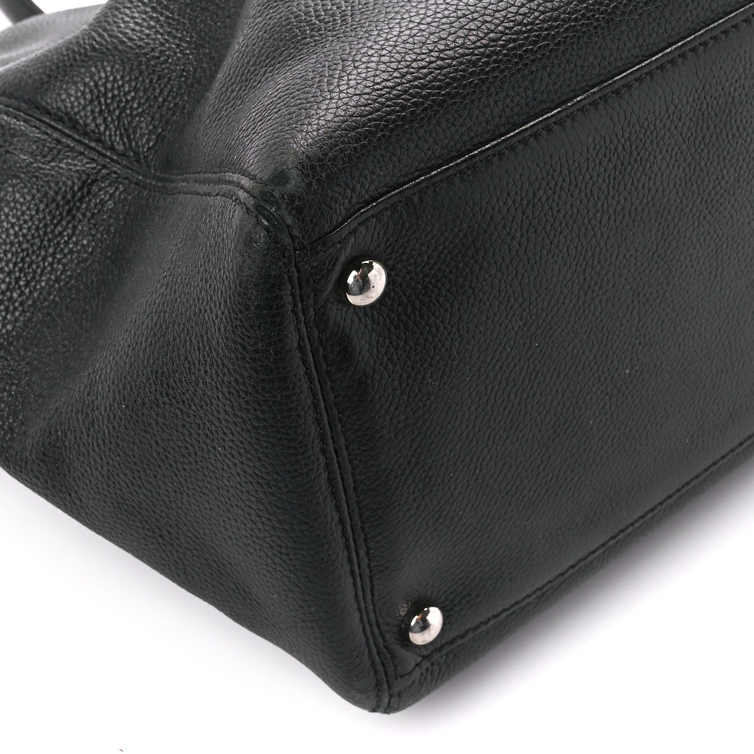 Chanel Calfskin Cerf Executive Shopper Tote Black 12 of 18