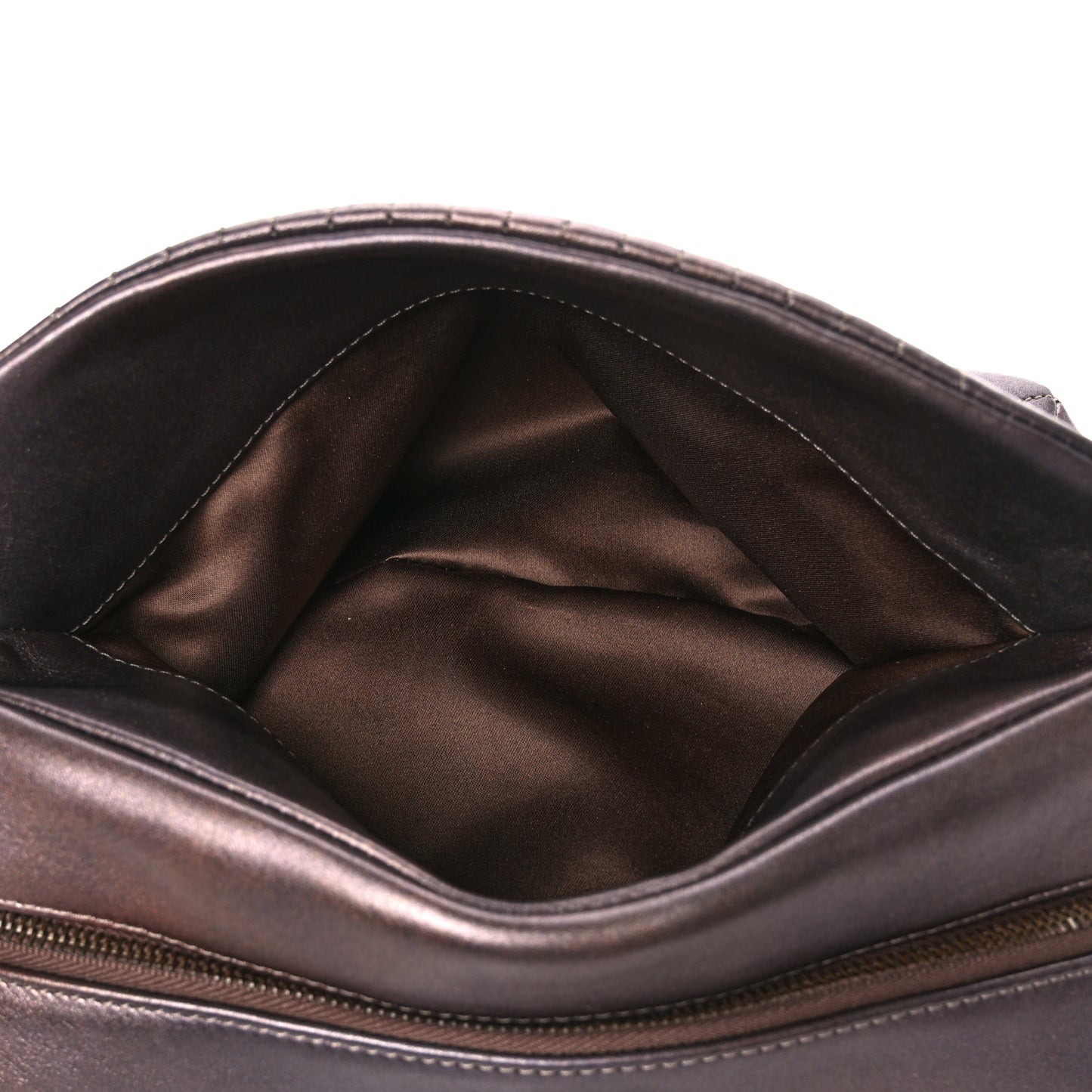 Metallic Lambskin Paris Shanghai Quilted Tote Kahki
