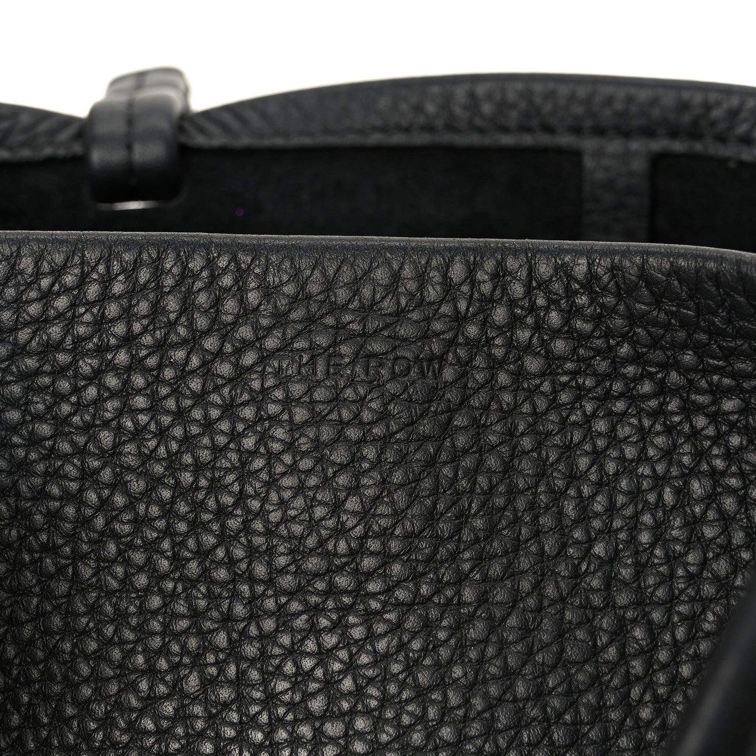 The Row Grained Calfskin Small Park Tote Black 6 of 9