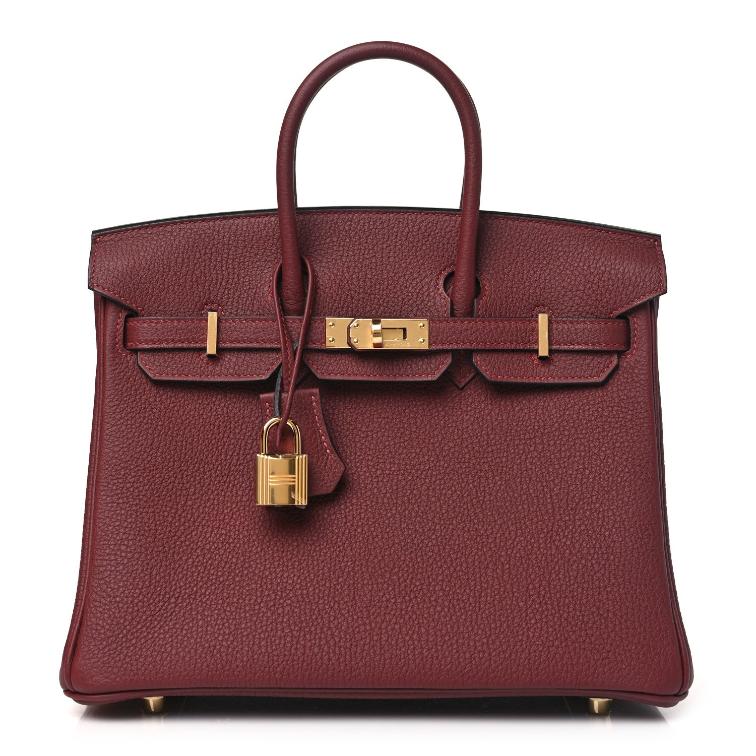 Hermes Togo Birkin 25 Rouge H 1 of 11