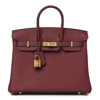 Hermes Togo Birkin 25 Rouge H 1 of 11