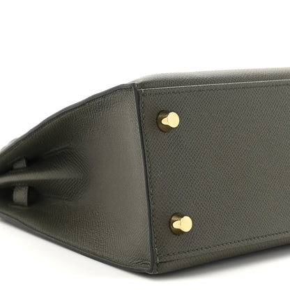 Hermes Epsom Kelly Sellier 25 Vert De Gris 10 of 11