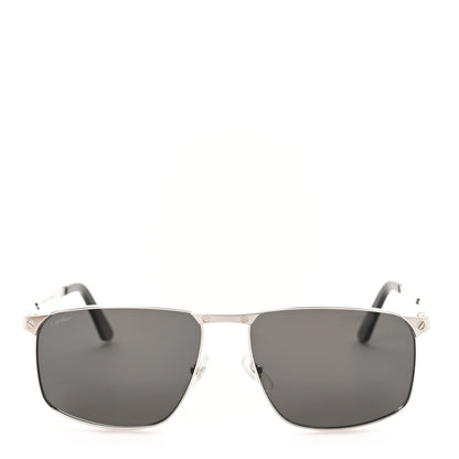 Cartier Metal Pilot Sunglasses CT0322S Silver 2 of 8
