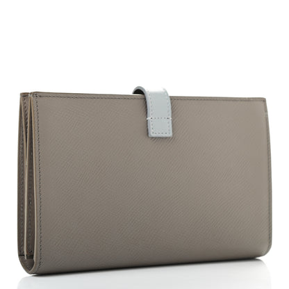 Celine Grained Calfskin Large Multifunction Strap Wallet Pebble Mineral 3 of 8