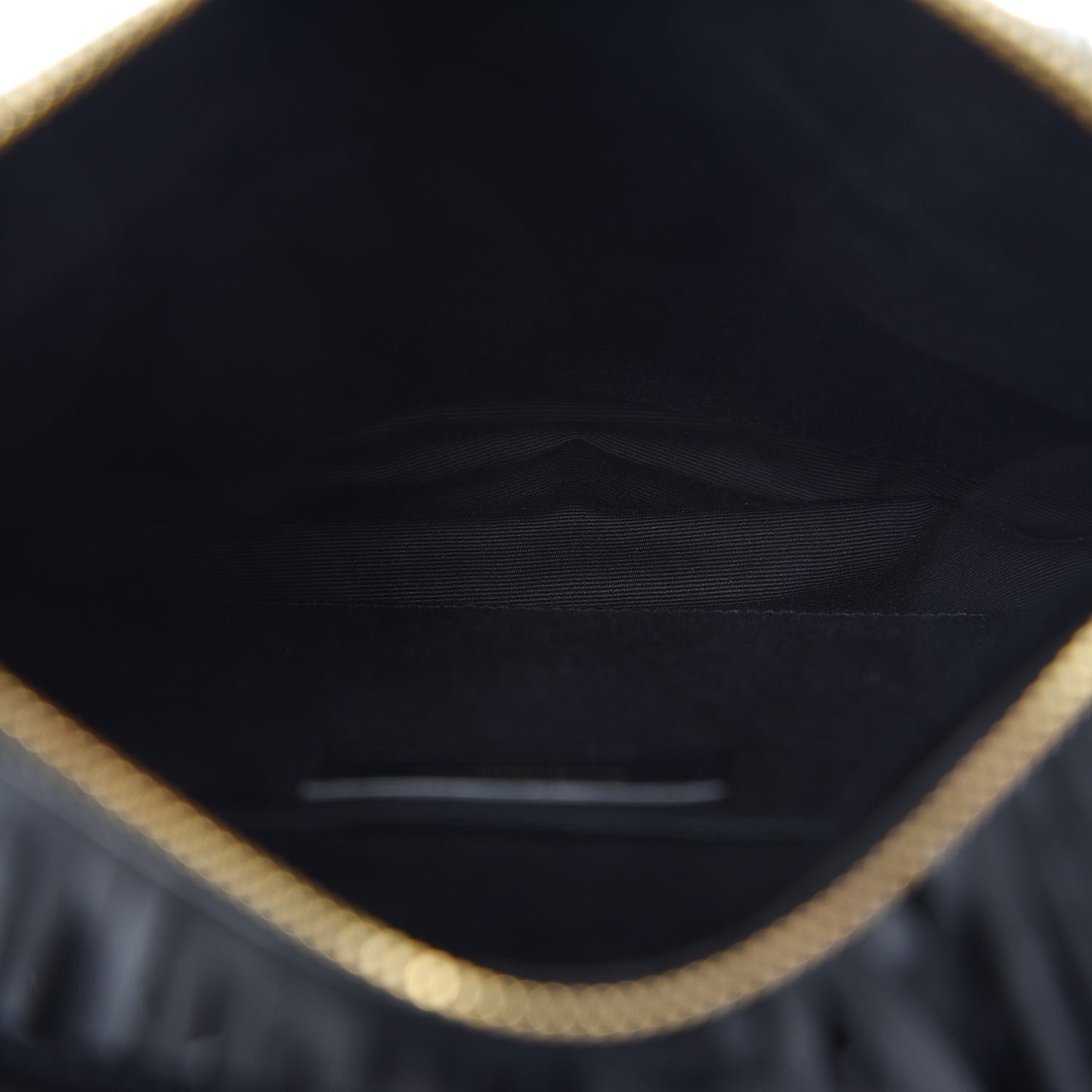 Calfskin Small Emmanuelle Fringe Hobo Bag Black