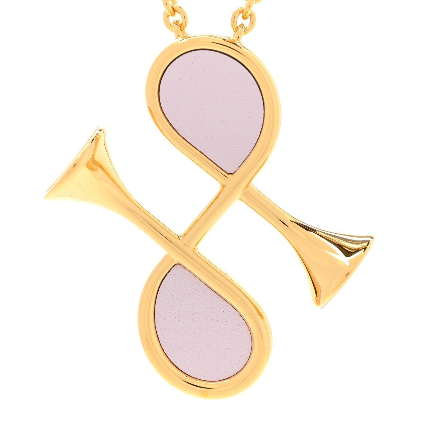 Swift Cor H Pendant Necklace Mauve