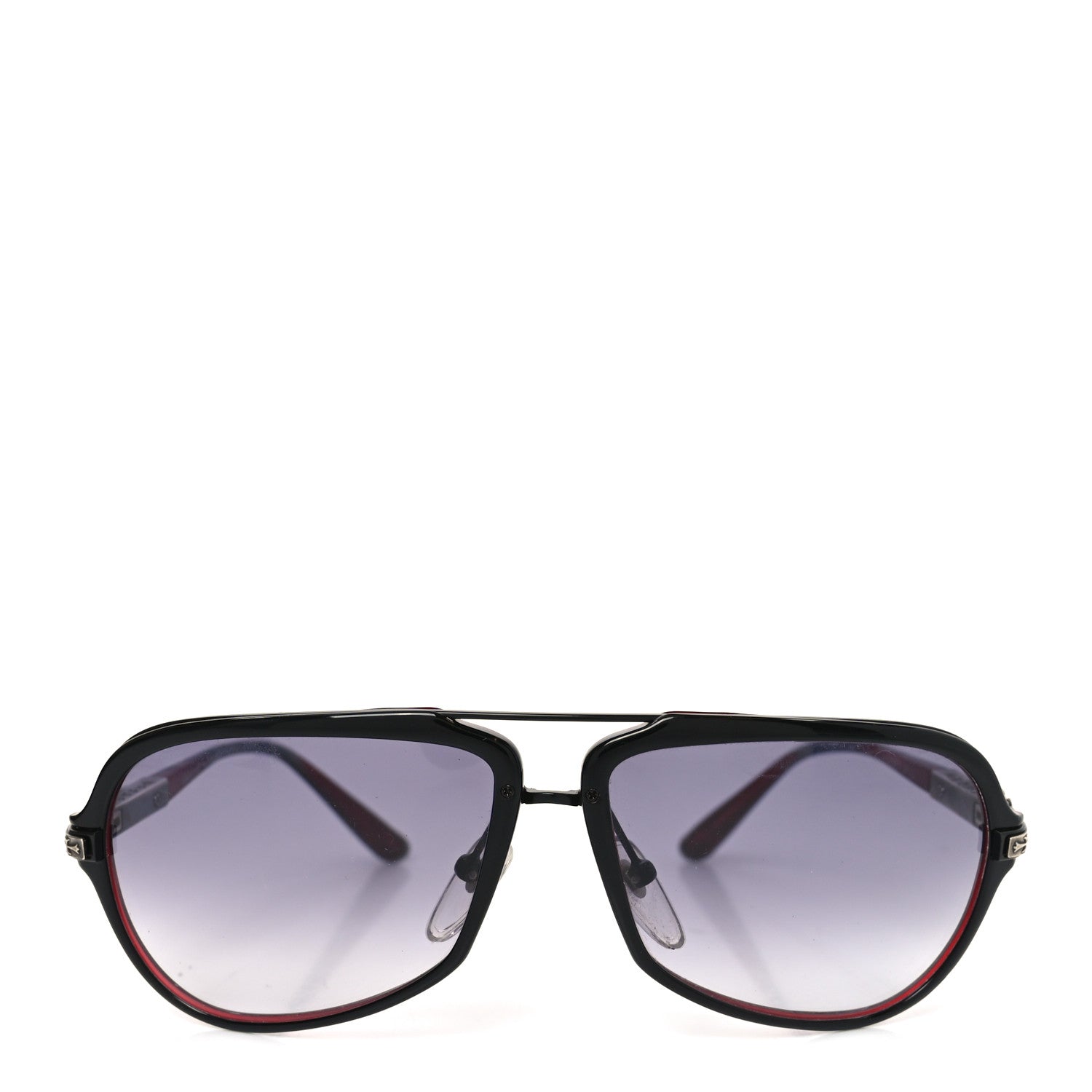 Chrome Hearts Straight Up Aviator Sunglasses Red 2 of 7