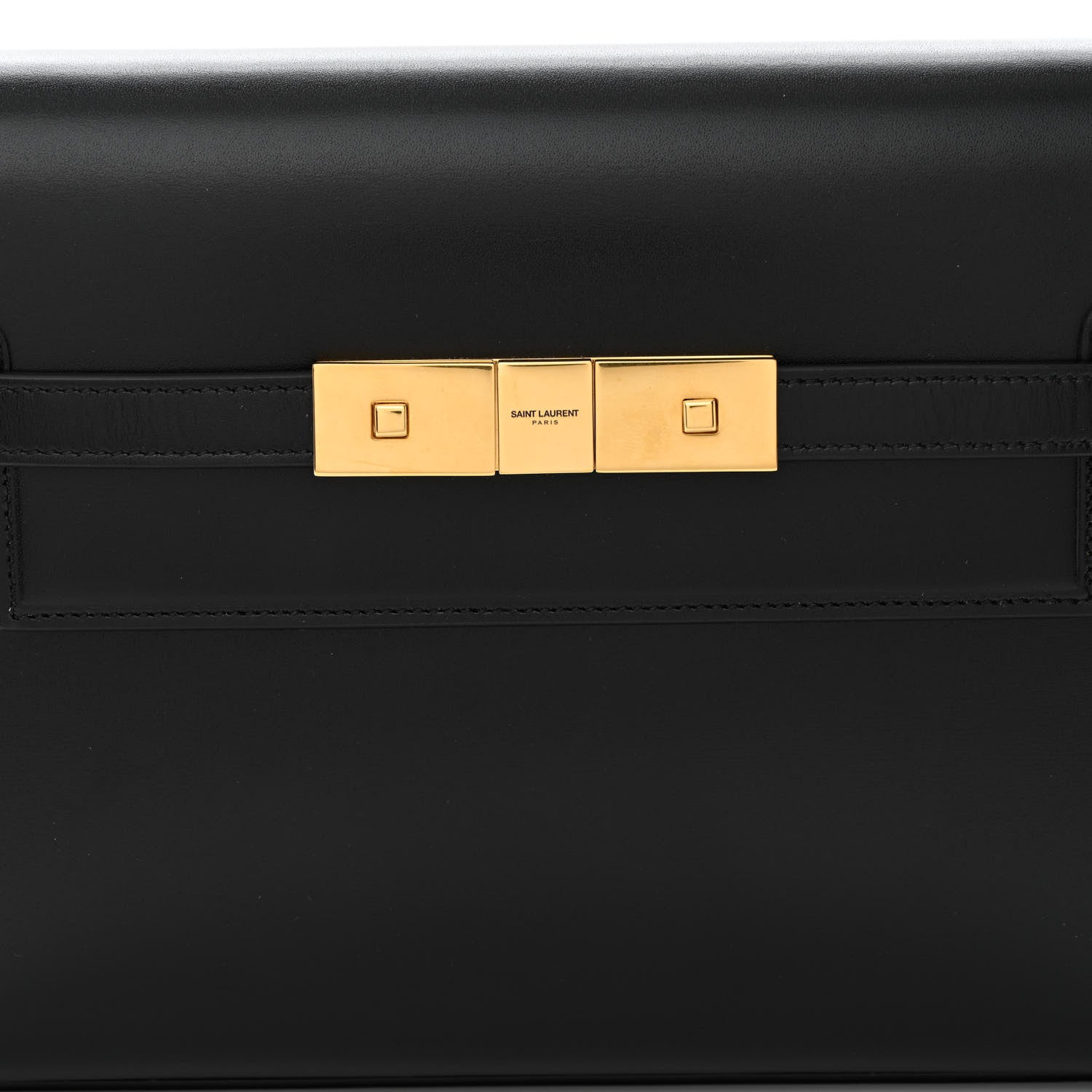 Saint Laurent Smooth Calfskin Small Manhattan Shoulder Bag Black 8 of 10
