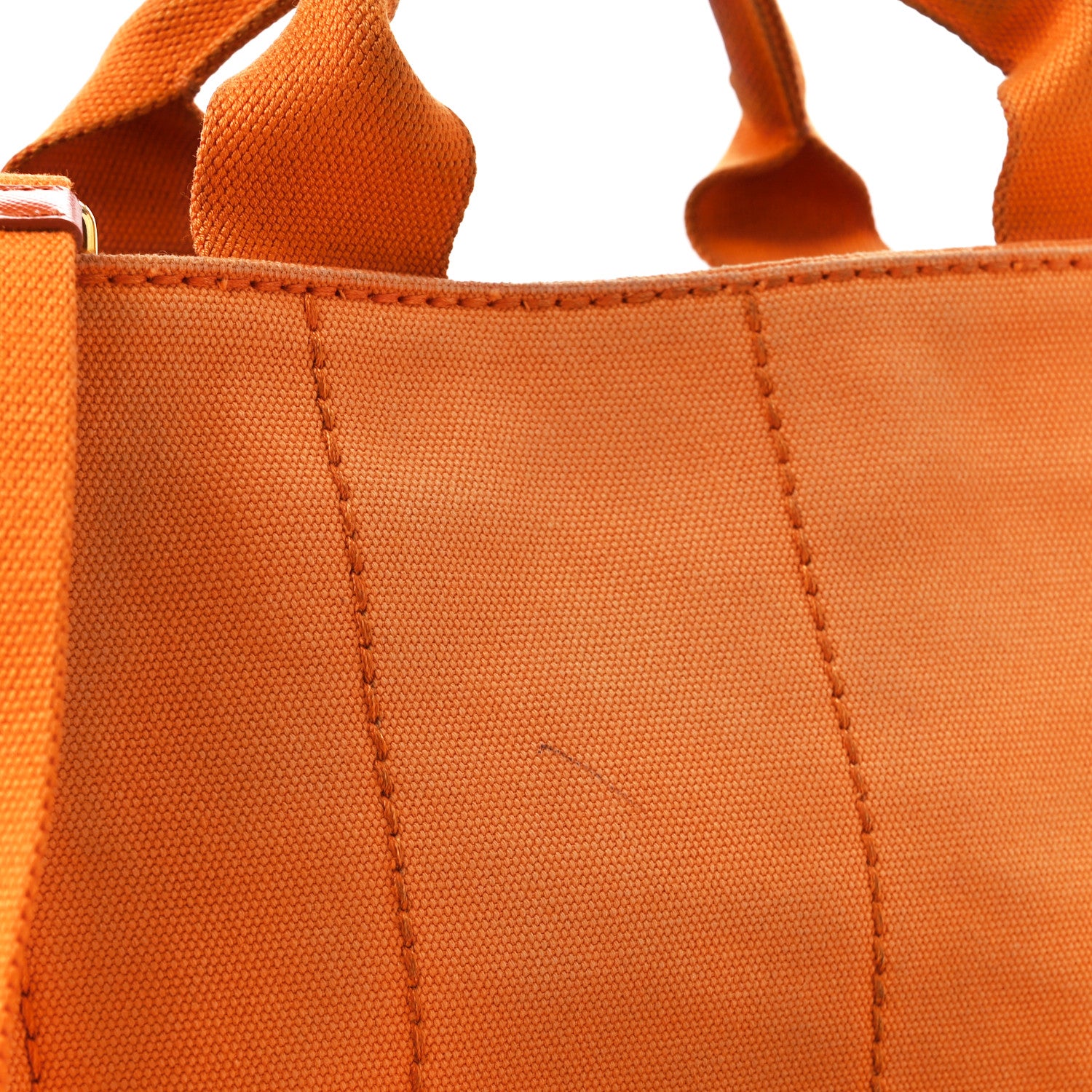 Prada Canapa Small Logo Tote Papaya 14 of 15