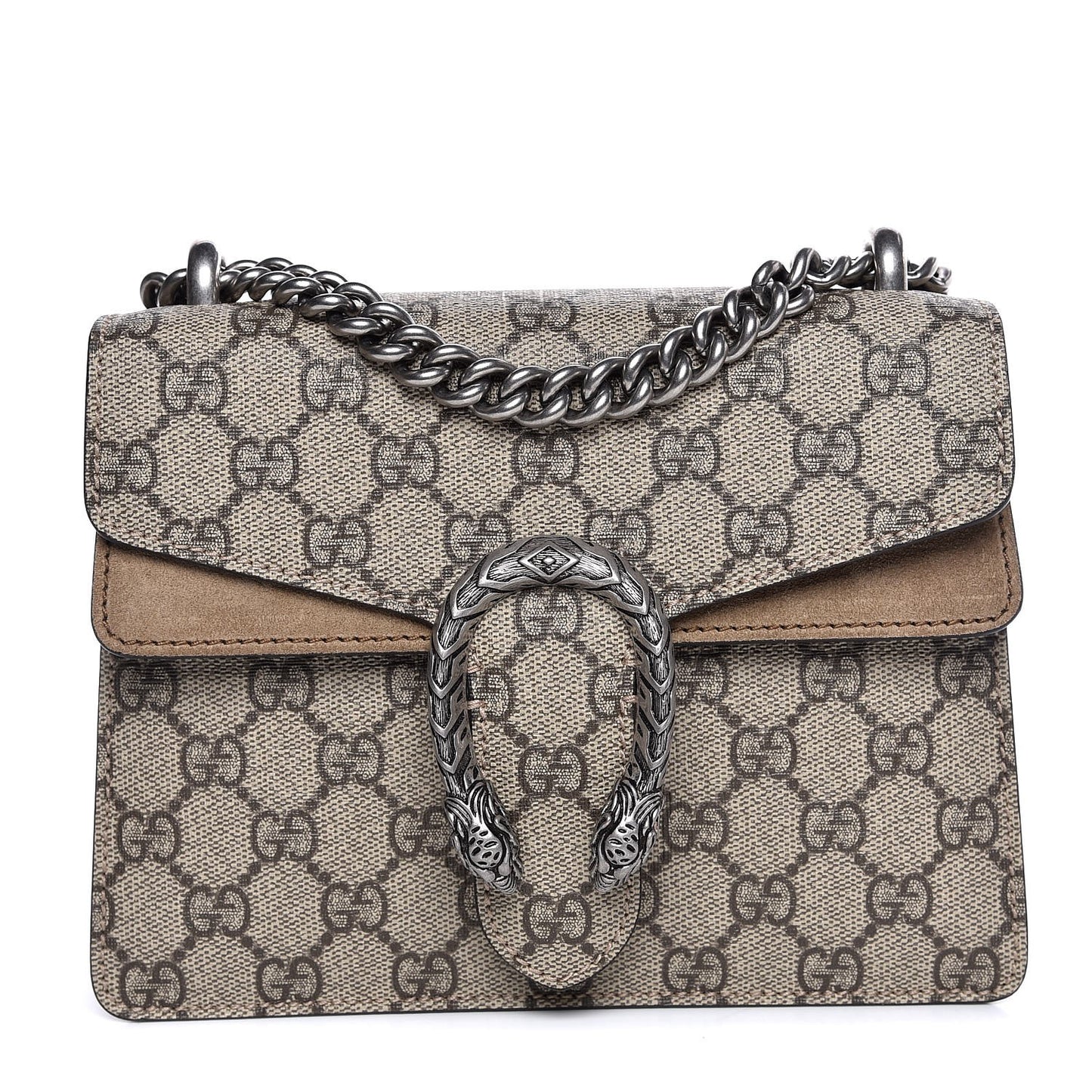 GG Supreme Monogram Mini Dionysus Shoulder Bag Taupe