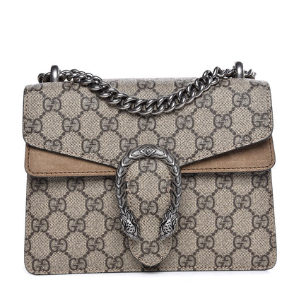 Gucci GG Supreme Monogram Mini Dionysus Shoulder Bag Taupe 1 of 7