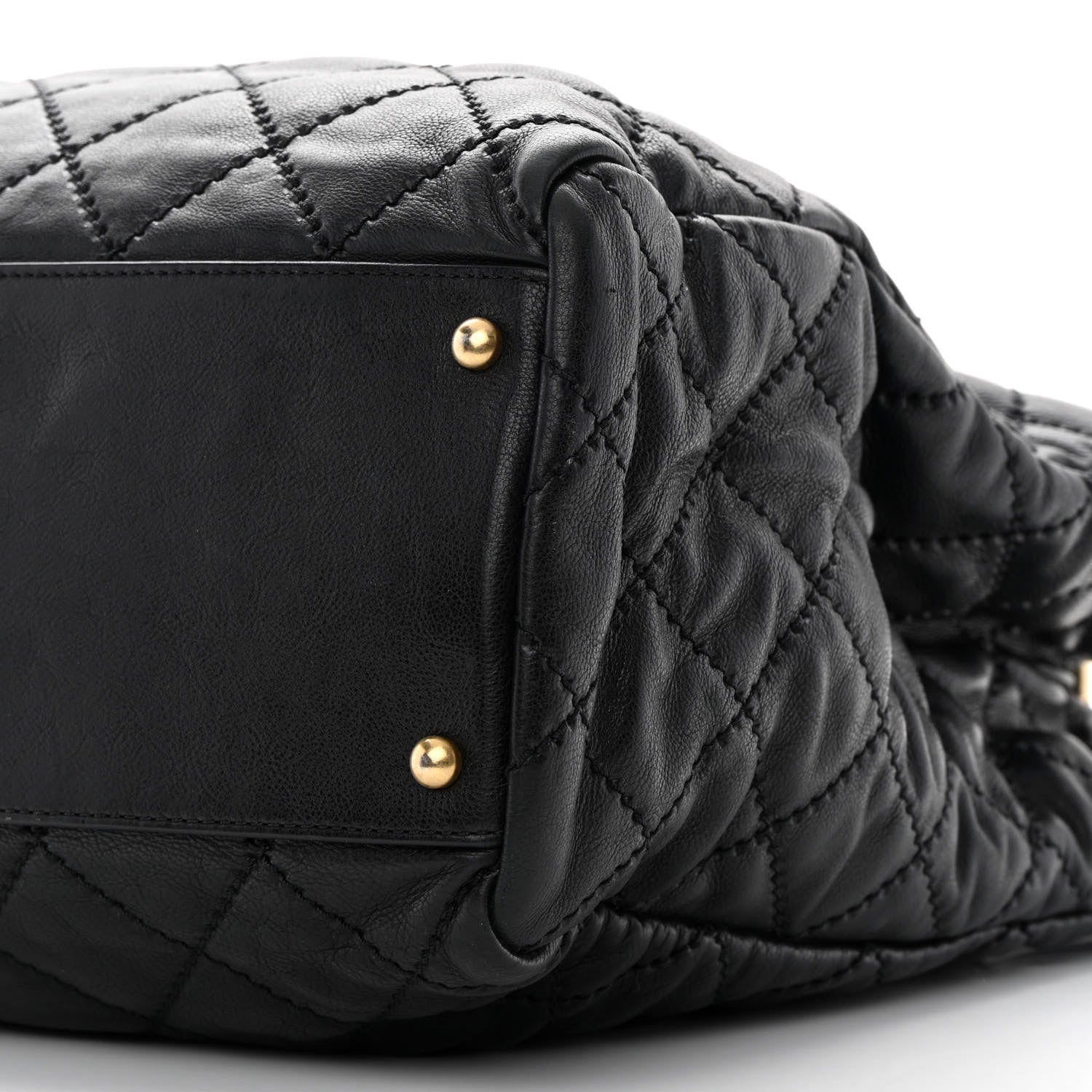 Chanel Calfskin Quilted Large Retro Chain Tote Black 10 of 18