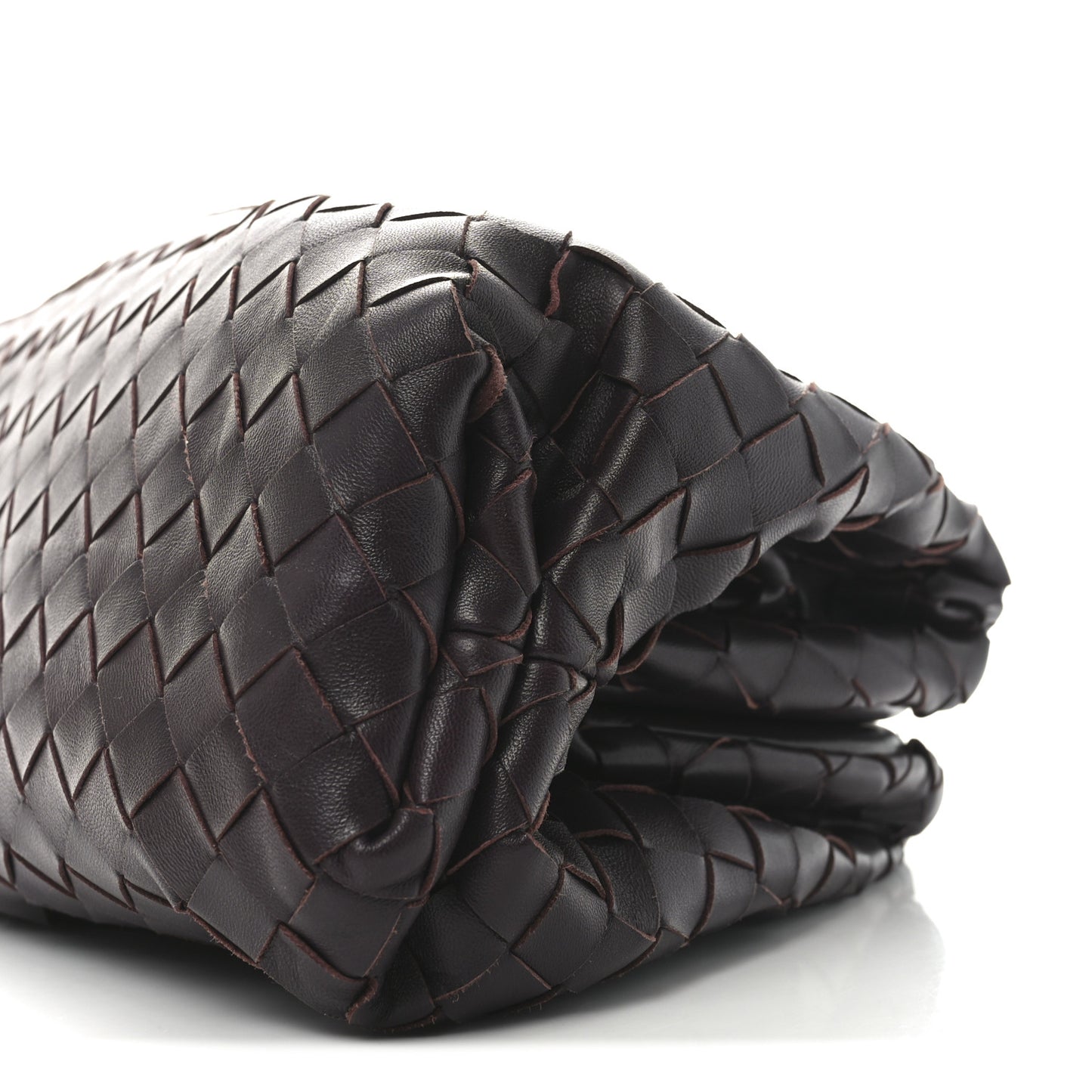 Nappa Maxi Intrecciato The Pouch Oversized Clutch Grape