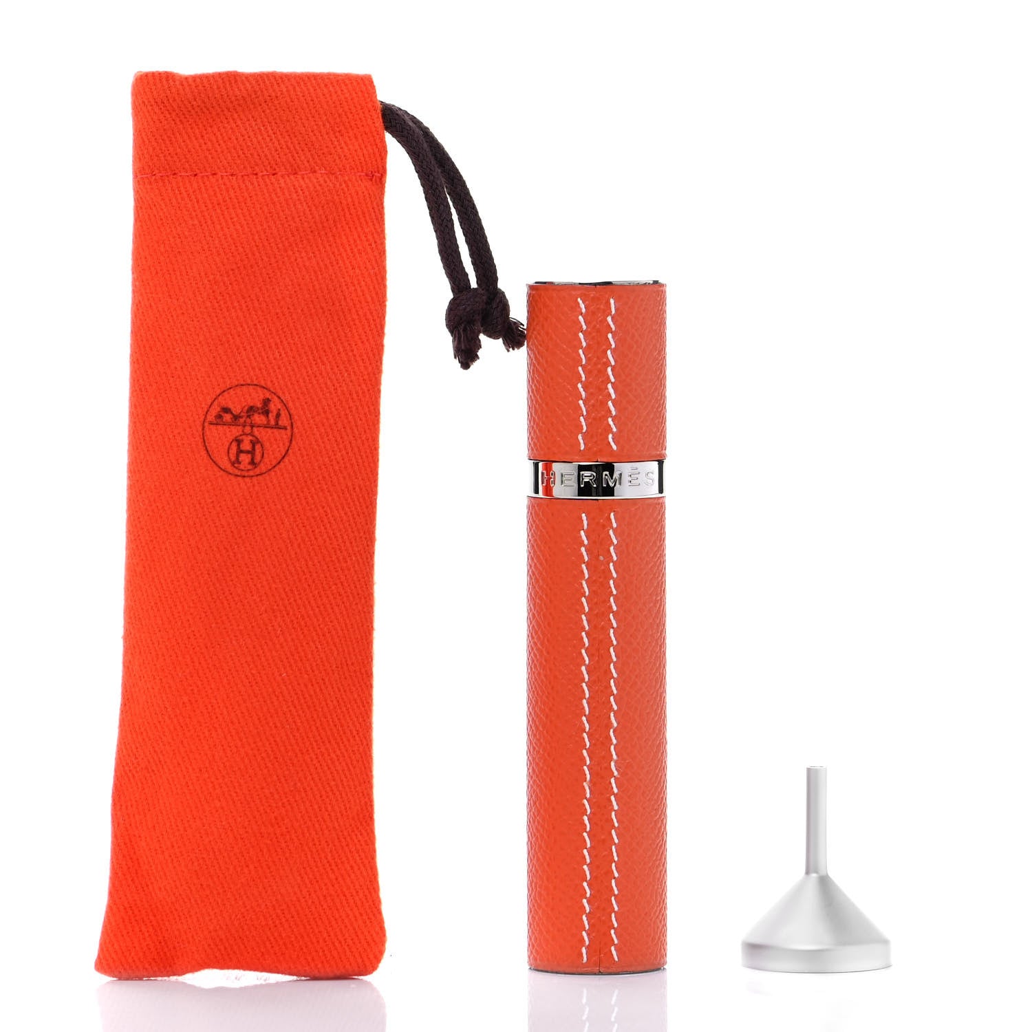 Hermes Epsom Refillable Bottle Case Orange 7 of 7