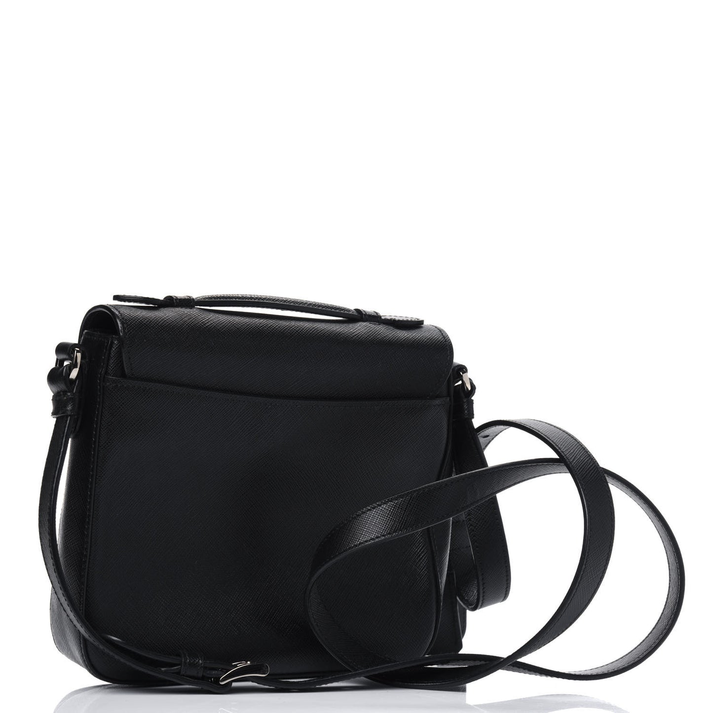 Saffiano Sound Crossbody Bag Black